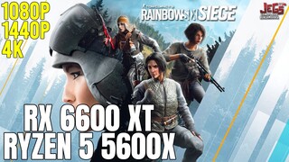 Rainbow Six Siege | Ryzen 5 5600x + RX 6600 XT | 1080p, 1440p, 4K benchmarks!