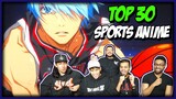 TOP 30 SPORTS ANIME REACTION