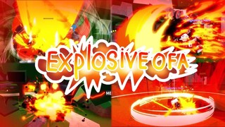 My Hero Mania #roblox รีวิว+สอนคอมโบ (Explosive OFA) (เเจกโค้ด)