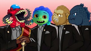 Monster Among Us & Sea Monster Luca & Baby Kong & Baby Godzilla - Coffin Dance Song Astronomia