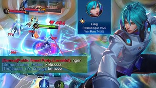 BEGINI JADINYA KALO LING GA DI BAN!! | TOP GLOBAL LING - Mobile Legends