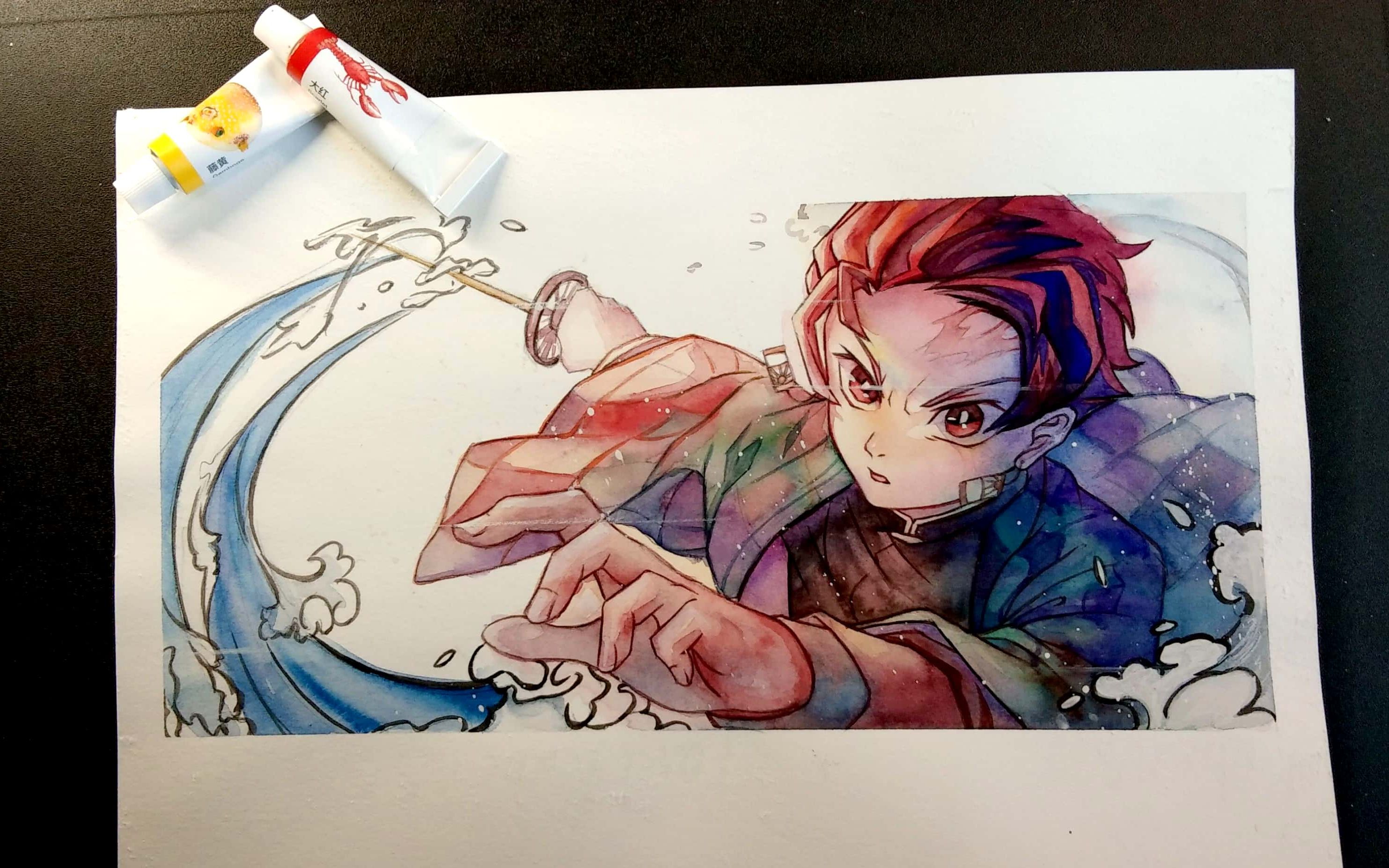 Drawing Anime Watercolor Painting Art Illustration  Illustration  Transparent PNG  718x677  Free Download on NicePNG