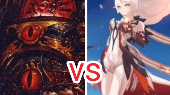 ผู้รักษาสวรรค์พบกับ Primarch Chaos Warmaster Horus