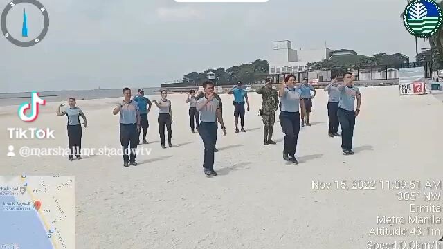 PNP OR PHILIPPINE NATIONAL POLICE DANCING HERE IN MANILA BAY 😎