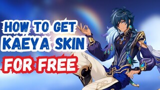 How to get Kaeya Free Skin Sailwind Shadow | quickest method to get skin in genshin