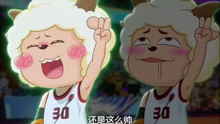 美羊羊受伤，教练让不会运球懒羊羊打控卫！