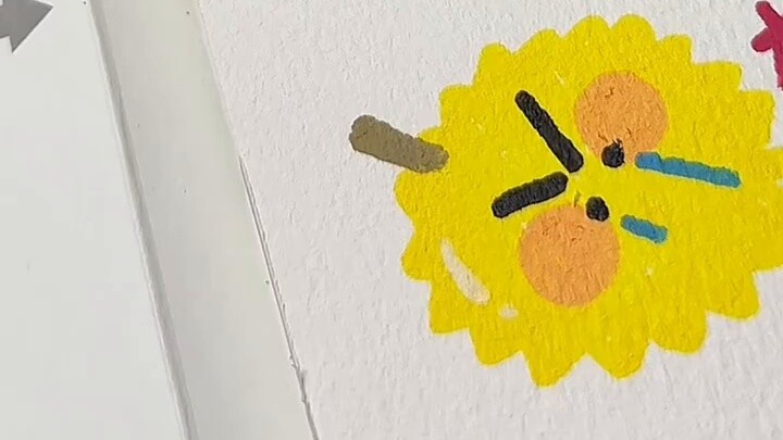 Immersive painting of little fruit crybaby!