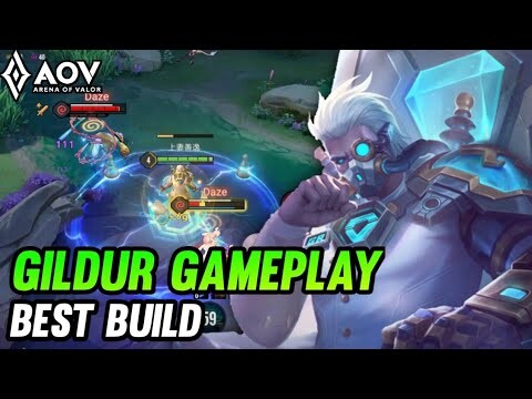 AoV : GILDUR GAMEPLAY | BEST BUILD - ARENA OF VALOR | LIÊNQUÂNMOBILE | ROV | COT