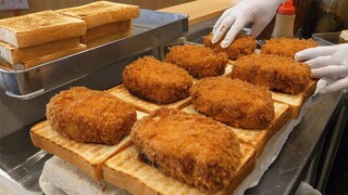 Japanese Crispy Pork Chop Sandwich: Rich in taste, every bite is satisfying