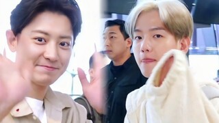 【EXO】6.8七人飞釜山拍新团综机场！