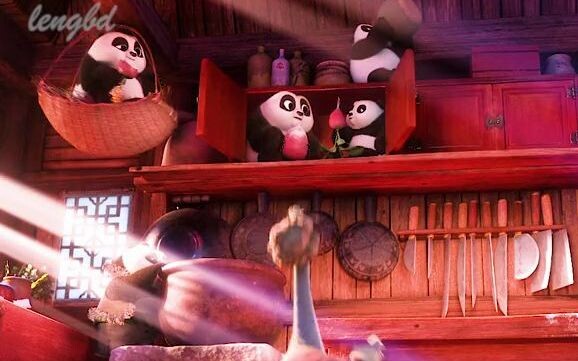 These panda cubs are so naughty! Look how happy their father is!