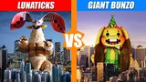 Lunaticks vs Giant Bunzo Bunny | SPORE