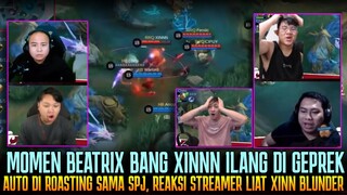 MOMEN BEATRIX BANGSIN DI GEPREK FREDRIN AUTO DIROASTING SPJ 😁| REAKSI STREAMER RRQ XINN