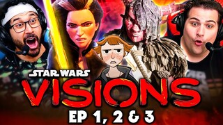 STAR WARS VISIONS SEASON 2 | Episode 1, 2, & 3 REACTION!! (Volume 2)