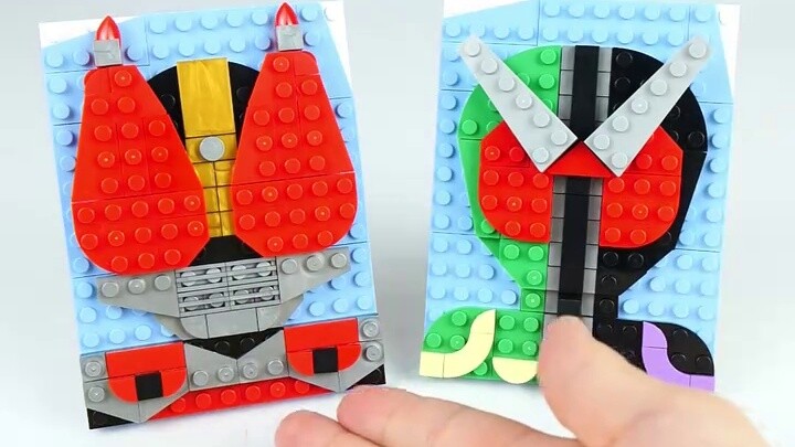 Bagaimana cara membuat Kamen Rider W dengan 97 balok Lego?