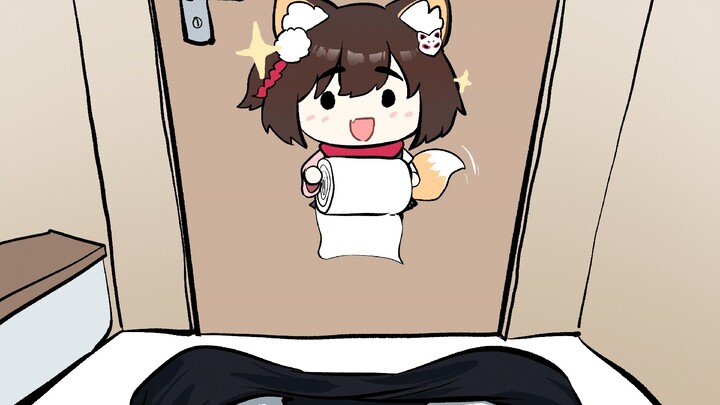 I was bitten by Izuna and pooped