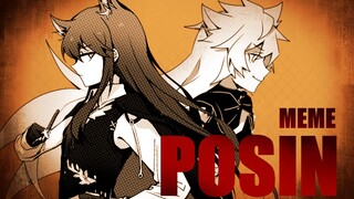 [MEME] posin [Silent Texas & Lapland / Arknights doujinshi]