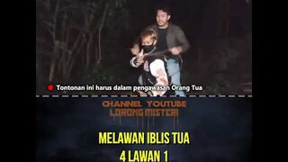 MELAWAN IBLIS TUA 4 LAWAN 1 KEWALAHAN #shorts