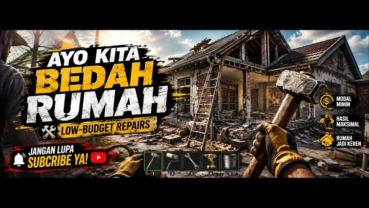 🔨 BEDAH RUMAH DIMULAI! Jangan lupa Like & Subscribe! ❤️