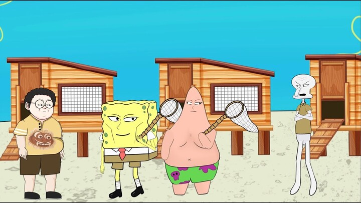 Spongebob ketemu denis beban