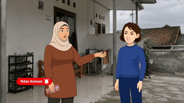 DETIK-DETIK JURAGAN KONTRAKAN KENA TULAH! TERTAWA SAAT ANAK KECIL KEHUJANAN, KEJAM! - ANIMASI DRAMA