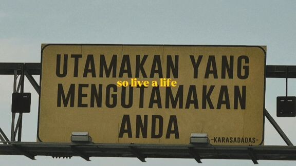 utamakan yang mengutaman Anda..