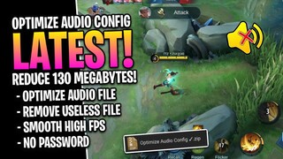 ML Config Reduce Storage Size! Optimize Audio Effect - Reduce 130 MB - Mobile Legends