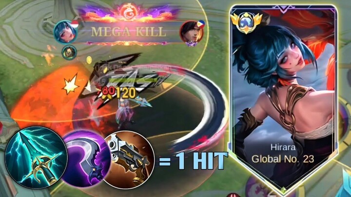REKOMENDASI BUILD HIRARA AUTO ONE HIT 🥴🔥
