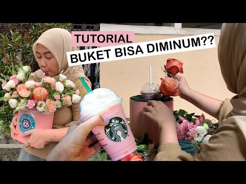 TUTORIAL BUKET BUNGA BOX | BUKETNYA BISA DIMINUM