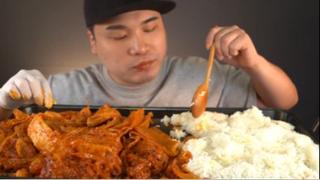 Thánh ăn mukbang ăn thịt ba chỉ , kim chi cùng cơm cực ngon #amthuc #monngon