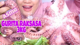 ASMR MAKAN GURITA RAKSASA ||EATING GIANT OCTOPUS|| ASMR MUKBANG INDONESIA