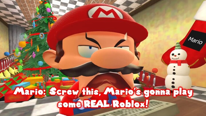 SMG4 Mario Plays Roblox DOORS