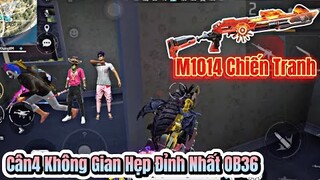 [Free Fire] M1014 CHIẾN TRANH, Chia Sẽ Cách Di Chuyển Cân4 Không Gian Hẹp OB36 Cực Kỳ Dễ Dàng Nhất !