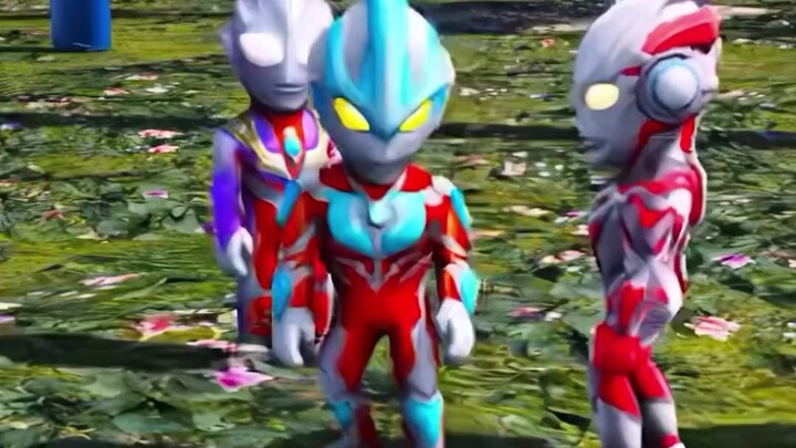 Các Ultraman bé nhỏ đã phát hiện ra quả trứng quái vật và quyết định mang nó về nhà và ấp nở.