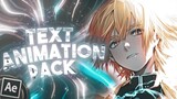 FREE Text Animation Preset Pack for AMV / Edits | After Effects Tutorial