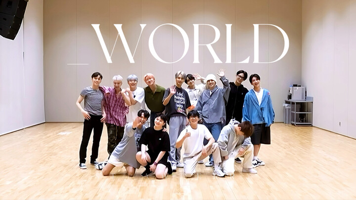 “4K สองภาษา” Seventeen ฉบับห้องซ้อมเพลง «_WORLD»