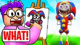 GUESS MY DRAWING Picture Game CHALLENGE In ROBLOX DOODLE TRANSFORM!? (AMAZING DIGITAL CIRCUS!)