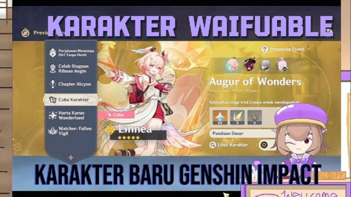 Gacha karekter linnea genshin impact paling WANGY