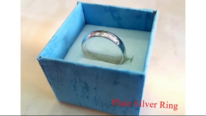 Plain Silver Ring | Unisex Name Printed Rings