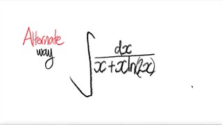 Alternate way: log integral ∫1/(x+xln(2x))