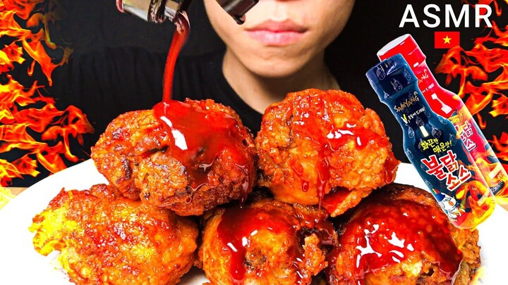 ASMR EATING SPICIEST FRIED CHICKEN CHALLENGE MUKBANG 먹방 🔥 GÀ SIÊU CAY MA CÀ RỒNG 🔥 Jack ASMR