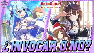 KonoSuba: Fantastic Days [GL] || [Re Zero Collab Gacha] ¿Invocar Ahora o Esperar a Wiz de Navidad?