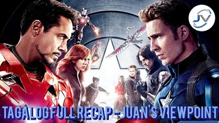 CAPTAIN AMERICA : ClVlL W4R | TAGALOG FULL RECAP | Juans Viewpoint Movie Recaps