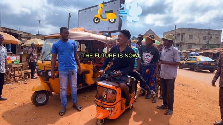 "When gas prices get so high you buy an eco-friendly, pocket-sized tuk-tuk 💸🛵💨"