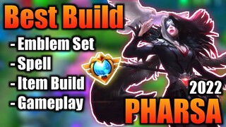 PHARSA BEST BUILD 2022 | TOP 1 GLOBAL PHARSA BUILD | PHARSA - MOBILE LEGENDS | MLBB