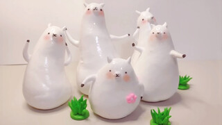 Cute alpacas made of slime