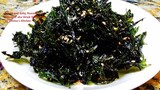 Korean Roasted Sweet and Salty Dried Seaweed Chips (건파래볶음) by Omma's Kitchen