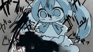 Miku: You are brave enough to throw a rock at me.