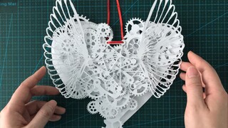 The Identification of True Love: Paper Curving of Mechanical Heart