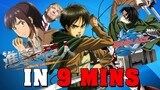 Attack On Titan in 9 Minutes Reaction | Anime in Minutes